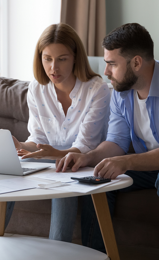 An Allentown attorney working with a client